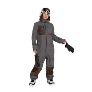 Volcom Women's Romy Snow Suit - Leopard Grey